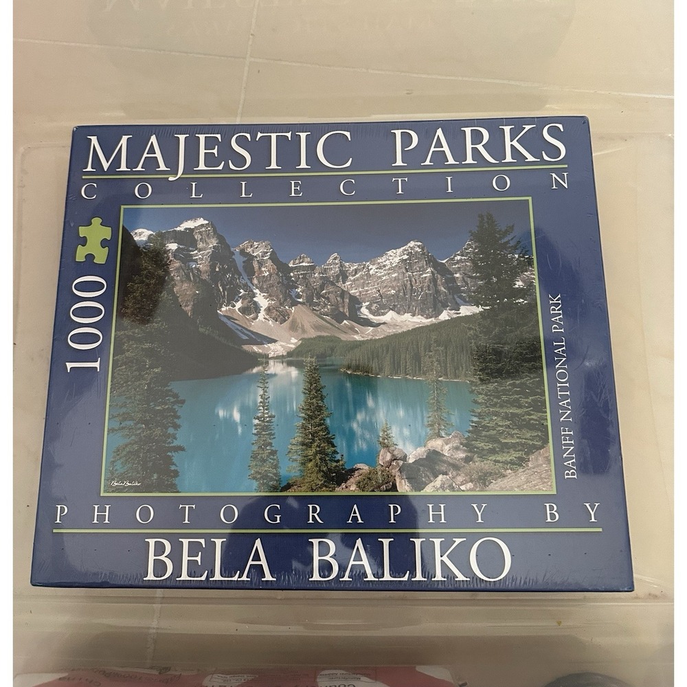 Majestic Parks Jigsaw Puzzle Moraine Lake Banff Park by Bela Baliko 1000 Piece